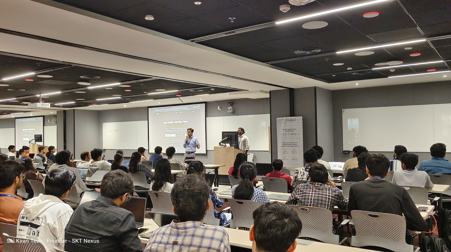 Builders listening during a Bengaluru session