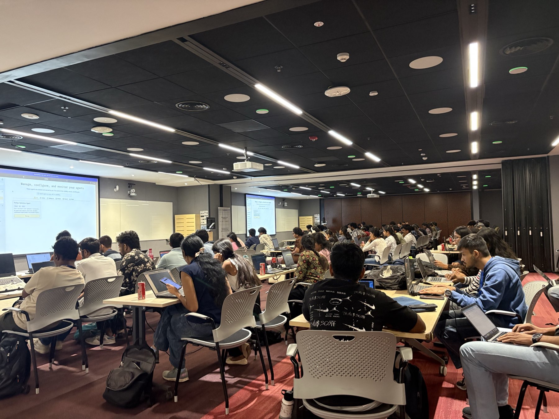 Participants building during the Bengaluru hackathon